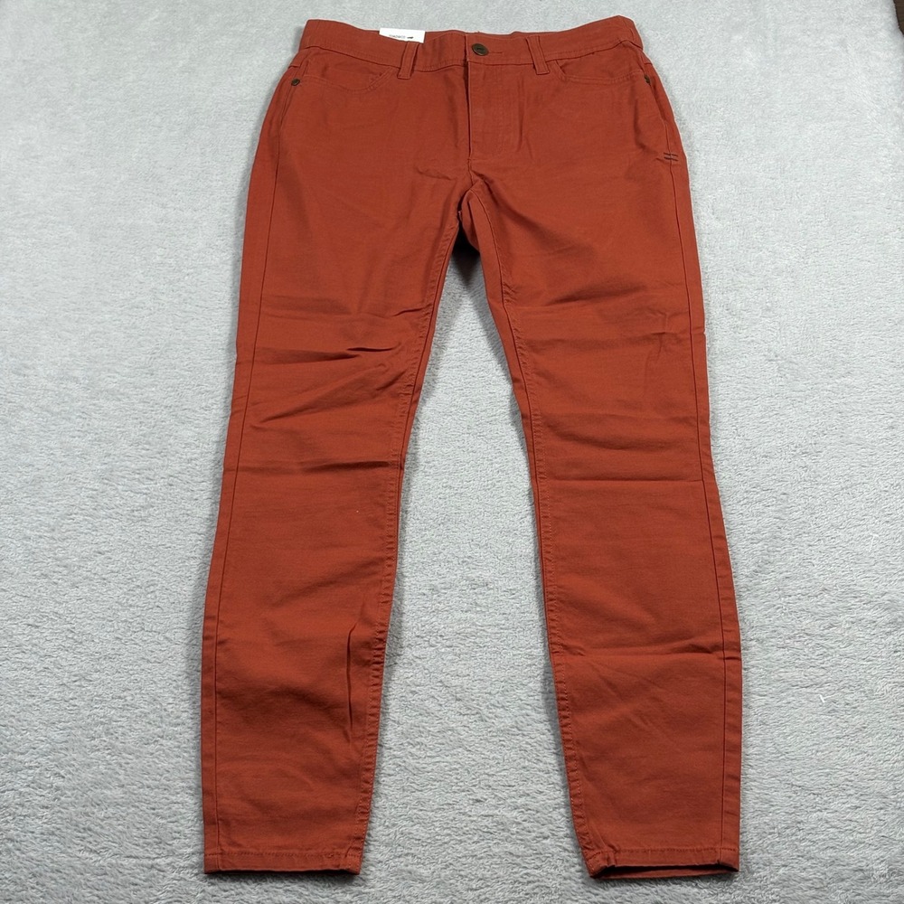 Toad&Co Earthworks 5 Pocket Skinny Pants Auburn Rust Orange Size 4 NWT - Picture 2 of 10